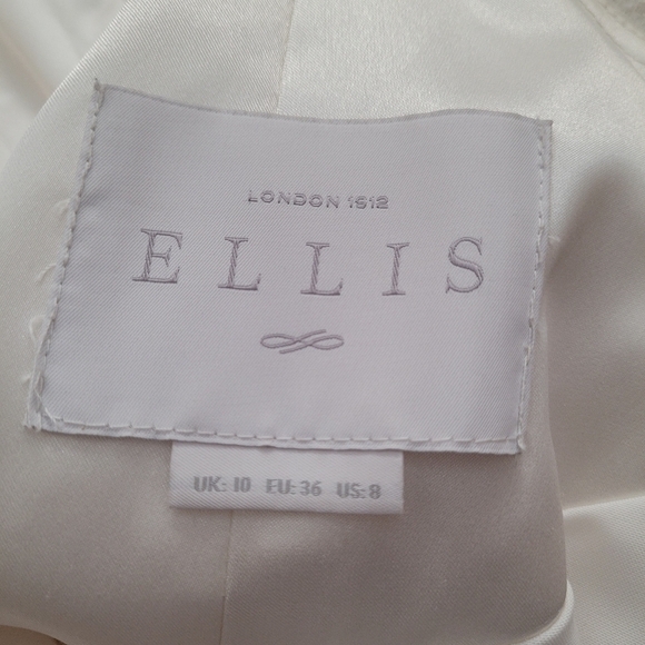 Ellis Lace Sweetheart Slim Ruched Beadedd Wedding Dress - Picture 3 of 13